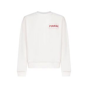 Marni Men White Cotton Marni Label Sweatshirt